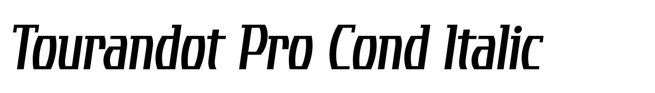 Tourandot Pro Cond Italic
